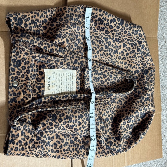 C'est La Vie Leopard Print Tote Bag - Picture 12 of 14